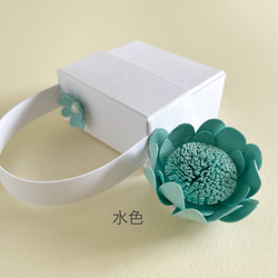 【数量限定】紙のお花のブローチ・タイプB 小箱付き / 全9色 17枚目の画像