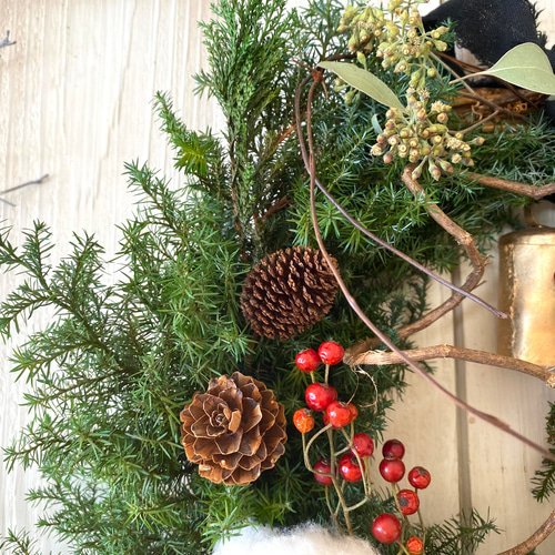 森の中の大きなクリスマスリース リース Rosa Cherry 通販 16731881