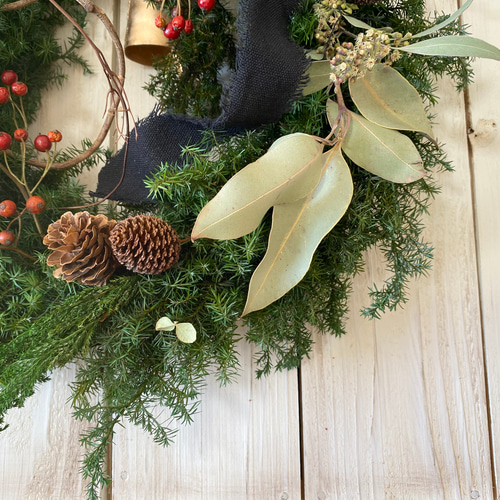 森の中の大きなクリスマスリース リース Rosa Cherry 通販 16731881