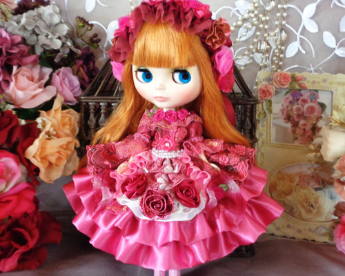 soldロリータロマンス マジェンタピンクの妖精 フラワーガーデンフリル