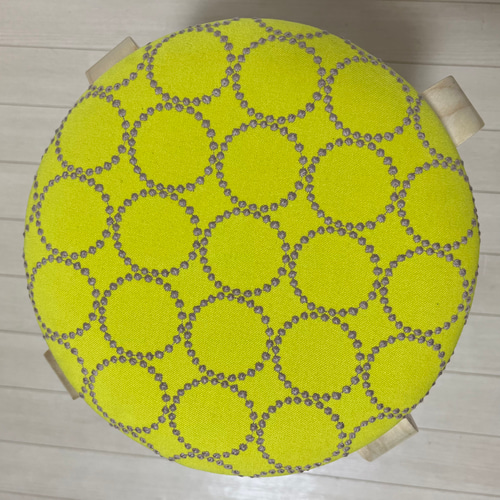 ミナペルホネン dop タンバリン 丸 スツール 【イエローブルー