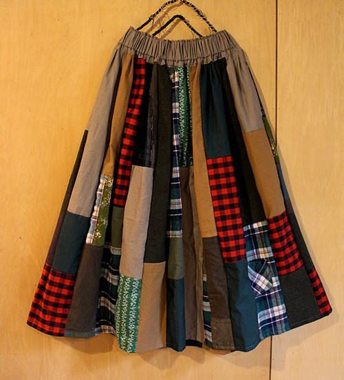 SAYOCAFEロマンティックパッチワークスカート