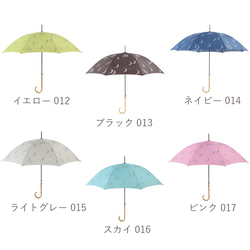 【creema限定 春の福袋】お得な傘 靴下2足セット 竹ハンドル 晴雨兼用傘 ムーンセット ネイビー 雨傘 16枚目の画像