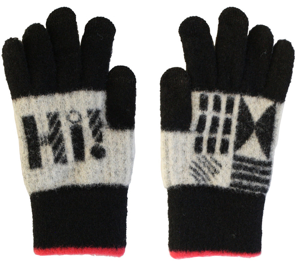 手袋　ペアセット 防寒 モヘアタッチのふわふわの肌触り タッチパネル対応 スマホ対応 2枚目の画像