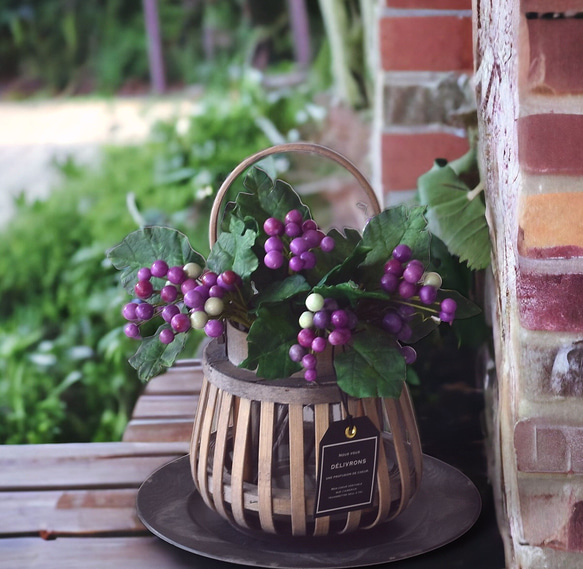 手作り木製花器 山葡萄 手作り木製花器 山葡萄