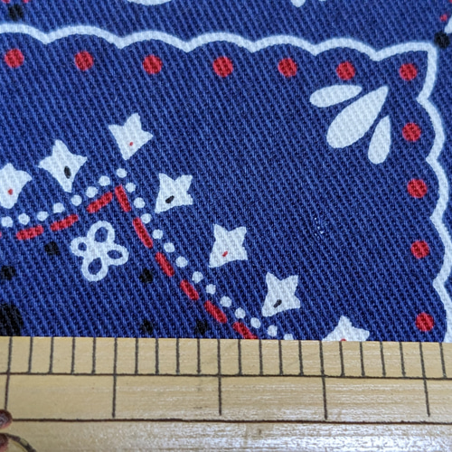 ☆定番バンダナ柄のｶｯﾄｸﾛｽ(各・約30×108cm) はぎれ とんとん