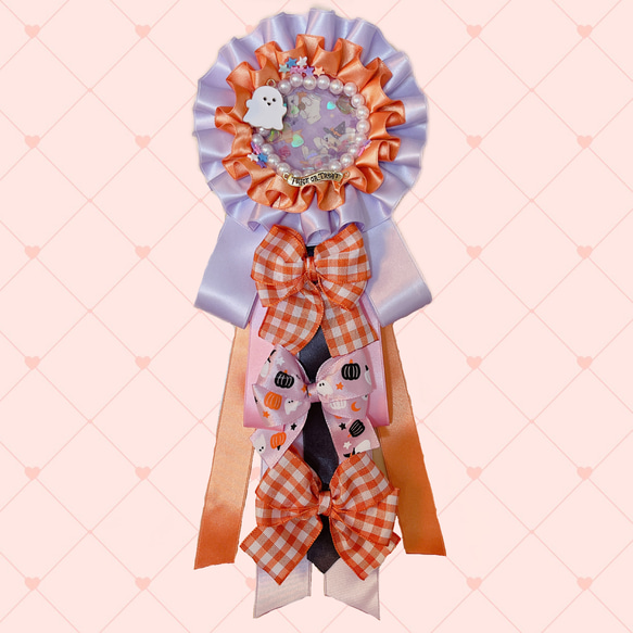 【1点もの】Halloween Ribbonロゼット【LV×OR】 1枚目の画像