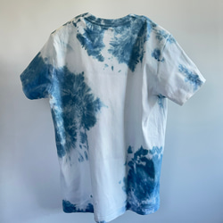 【お取置き品】藍染クルーネックTシャツ・歩（半袖レディースXXL） 2枚目の画像