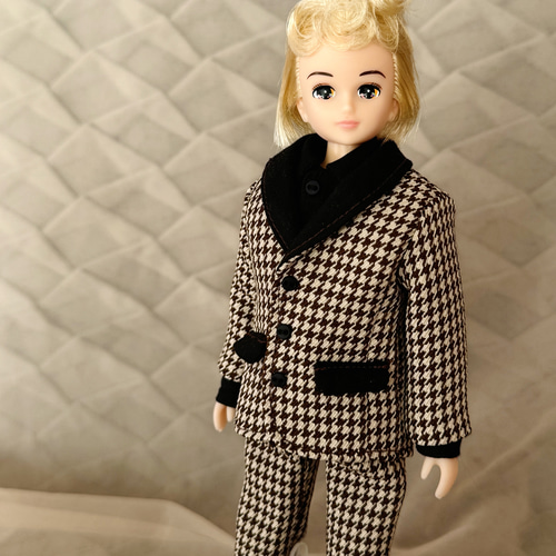 リカちゃんボーイフレンド 千鳥柄 ジャケット パンツ セット その他 