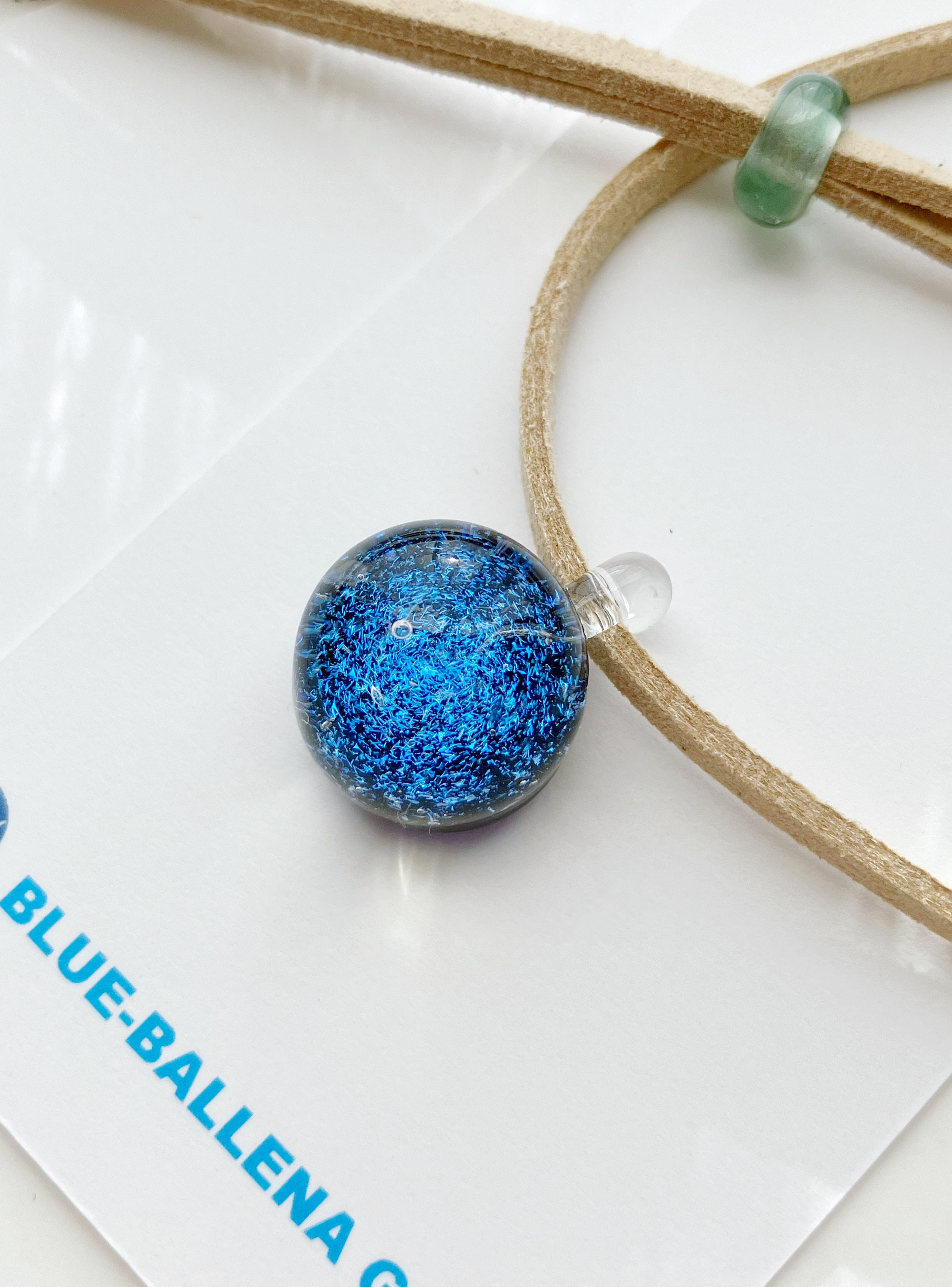 ○ blue dichroic glass ○/ボロシリケイトガラス/ペンダント
