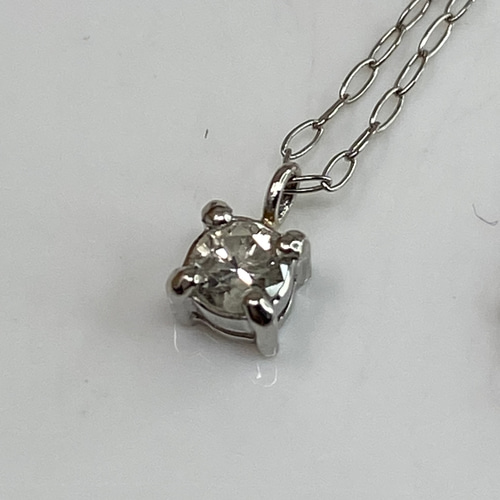 pt900 pt850 天然ダイヤモンド 0.09ct ネックレス ネックレス