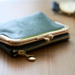 〘13回目再販売〙限定P3倍 セカンド財布 ミニバッグに がま口財布 二つ折り財布 プレゼント ミニ レザー財布 革財布 10枚目の画像