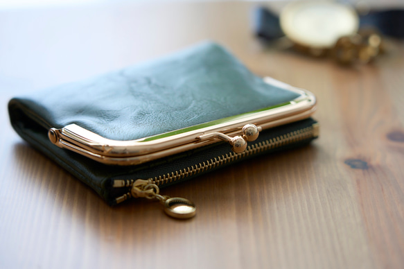 〘13回目再販売〙限定P3倍 セカンド財布 ミニバッグに がま口財布 二つ折り財布 プレゼント ミニ レザー財布 革財布 10枚目の画像