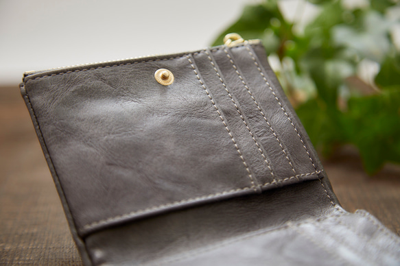 〘13回目再販売〙限定P3倍 セカンド財布 ミニバッグに がま口財布 二つ折り財布 プレゼント ミニ レザー財布 革財布 5枚目の画像