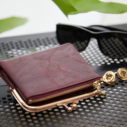 〘13回目再販売〙限定P3倍 セカンド財布 ミニバッグに がま口財布 二つ折り財布 プレゼント ミニ レザー財布 革財布 15枚目の画像