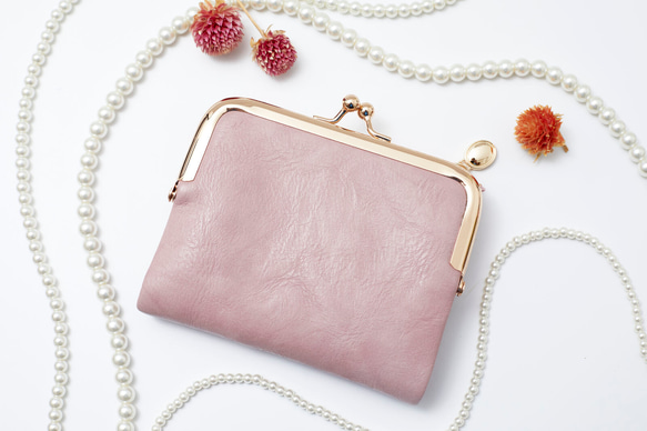 〘13回目再販売〙限定P3倍 セカンド財布 ミニバッグに がま口財布 二つ折り財布 プレゼント ミニ レザー財布 革財布 13枚目の画像