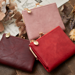 〘13回目再販売〙限定P3倍 セカンド財布 ミニバッグに がま口財布 二つ折り財布 プレゼント ミニ レザー財布 革財布 7枚目の画像