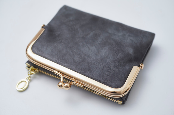 〘13回目再販売〙限定P3倍 セカンド財布 ミニバッグに がま口財布 二つ折り財布 プレゼント ミニ レザー財布 革財布 17枚目の画像