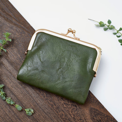 〘13回目再販売〙限定P3倍 セカンド財布 ミニバッグに がま口財布 二つ折り財布 プレゼント ミニ レザー財布 革財布 9枚目の画像