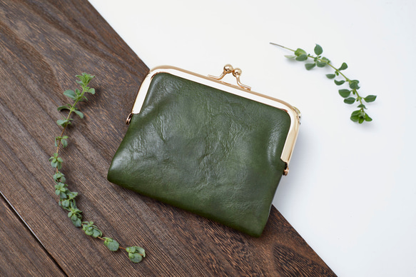 〘13回目再販売〙限定P3倍 セカンド財布 ミニバッグに がま口財布 二つ折り財布 プレゼント ミニ レザー財布 革財布 9枚目の画像