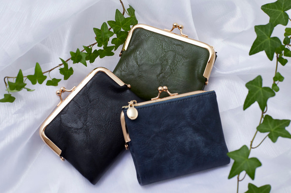 〘13回目再販売〙限定P3倍 セカンド財布 ミニバッグに がま口財布 二つ折り財布 プレゼント ミニ レザー財布 革財布 6枚目の画像