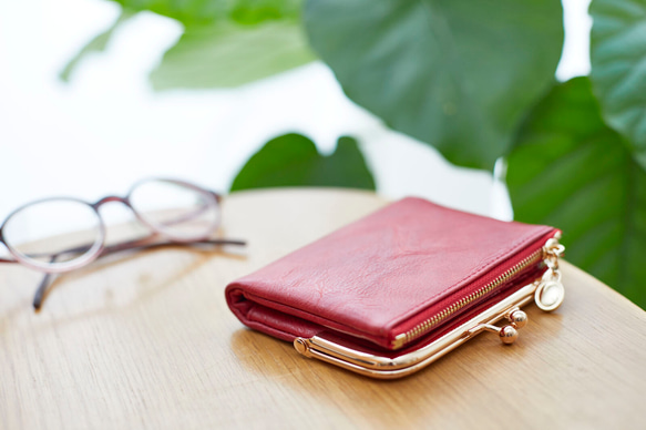 〘13回目再販売〙限定P3倍 セカンド財布 ミニバッグに がま口財布 二つ折り財布 プレゼント ミニ レザー財布 革財布 14枚目の画像