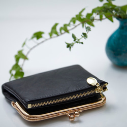 〘13回目再販売〙限定P3倍 セカンド財布 ミニバッグに がま口財布 二つ折り財布 プレゼント ミニ レザー財布 革財布 16枚目の画像