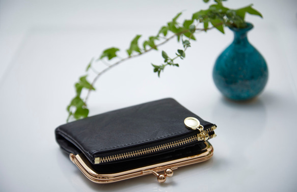 〘13回目再販売〙限定P3倍 セカンド財布 ミニバッグに がま口財布 二つ折り財布 プレゼント ミニ レザー財布 革財布 16枚目の画像