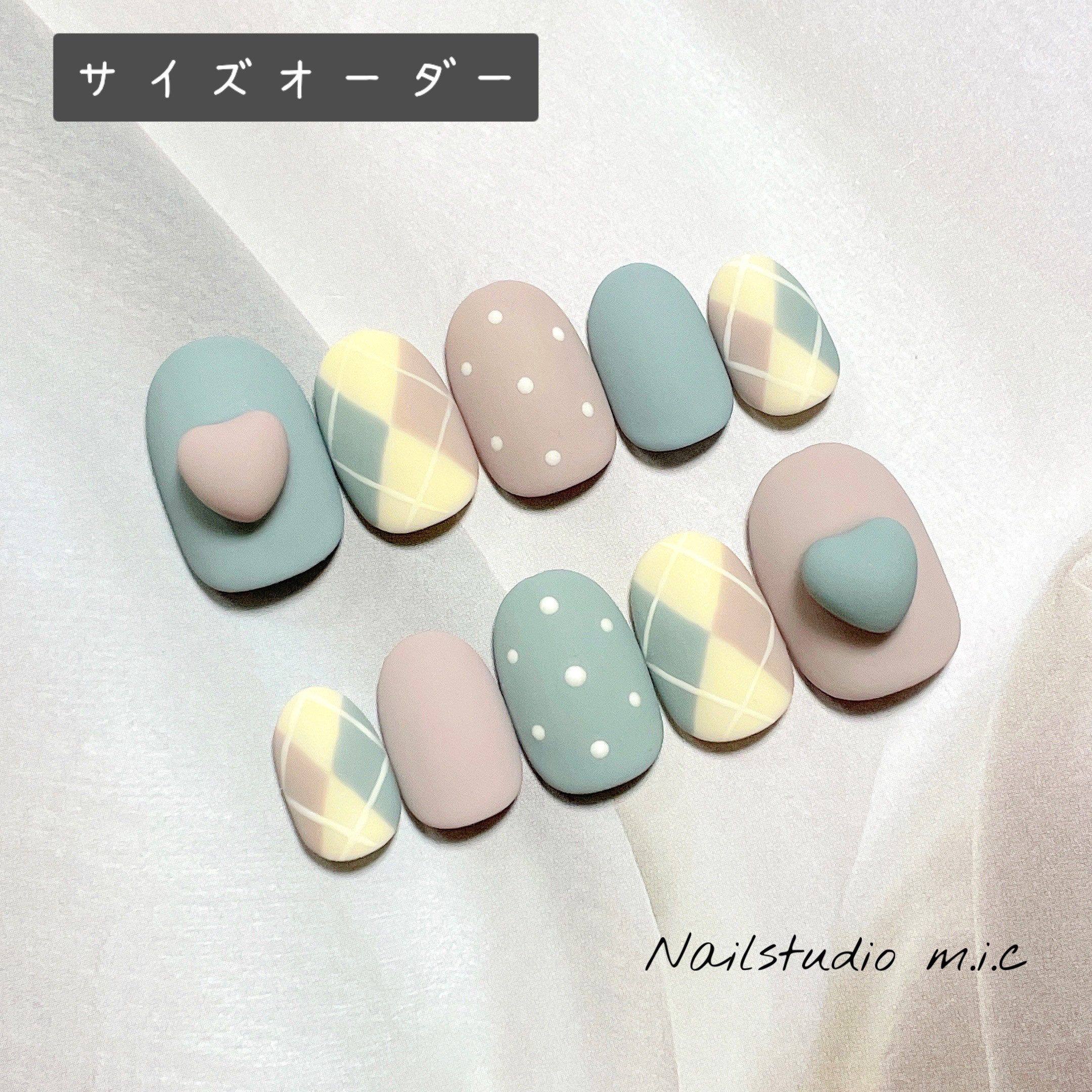 m♥ オーダーサイズ ネイルチップ イロミッケ ネイルチップ NIN04 – iromikke produced by aZTK