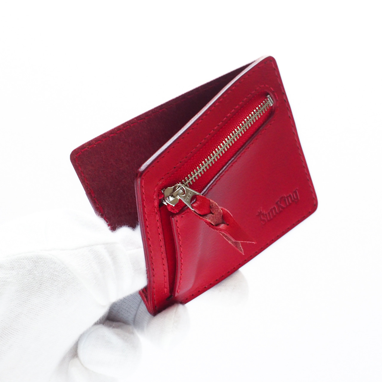 ミニマルウォレット　レッド　薄いお財布　フラグメントケース