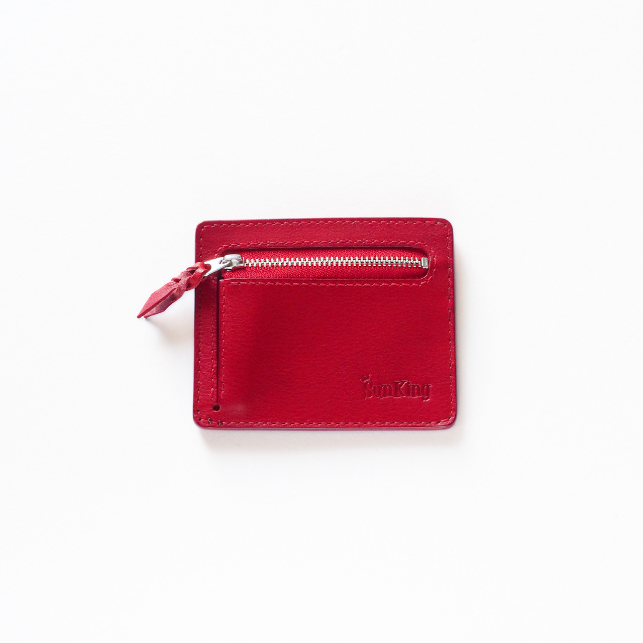 ミニマルウォレット　レッド　薄いお財布　フラグメントケース