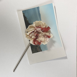 琥珀色の花簪 2枚目の画像