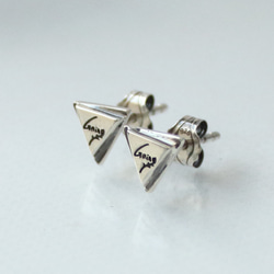 silver925 耳環 -Emblem Pierce- /1P 銀色耳環 第3張的照片