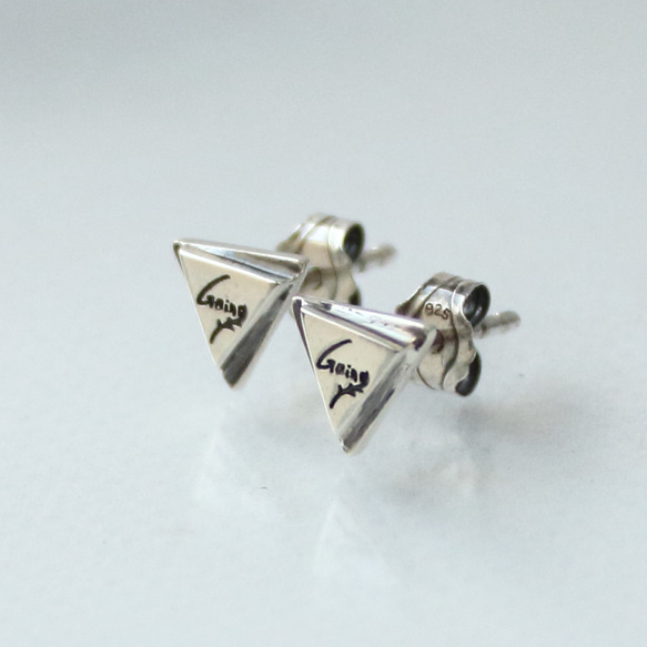 silver925 ピアス  -Emblem Pierce- /1P  シルバー　スタッドピアス 3枚目の画像