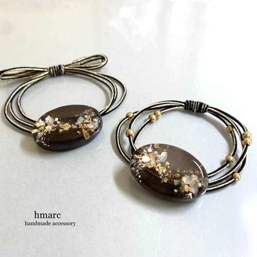 新作☆レジンヘアゴム　星空ポスト ☆ハンドメイド・レジンヘアゴム(星型)の通販 by ぼんちゃん's