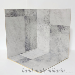 撮影用背景ボード（コンクリート）【ドールハウス】 その他人形