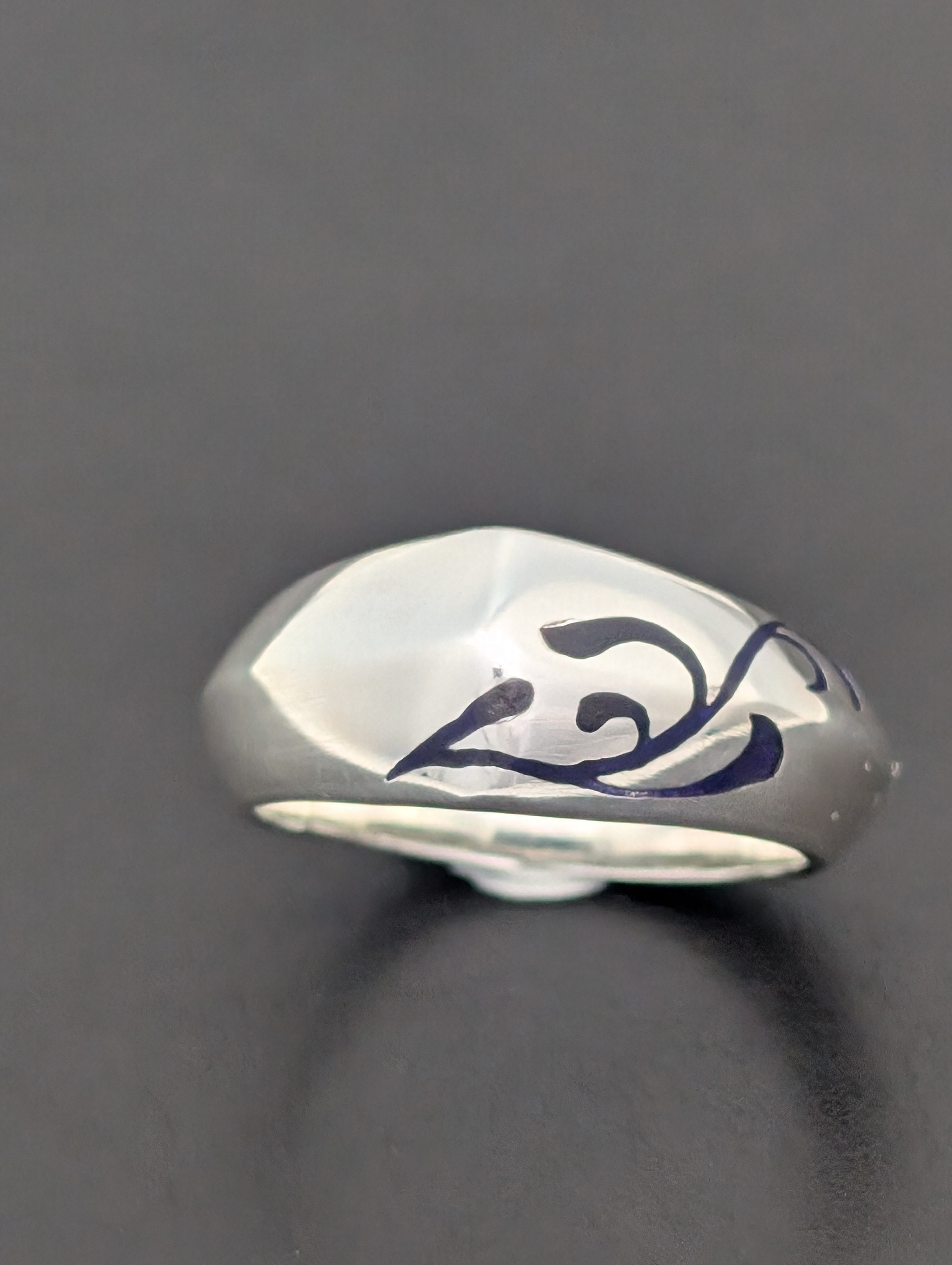 唐草模様　シルバーリング　１２号