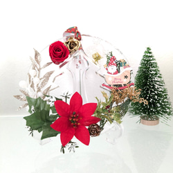 【 新作 】クリスマスハーバリウム  クリスマスリース   クリスマス飾り 2WAY 6枚目の画像