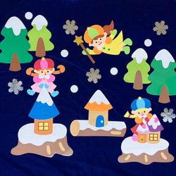 壁面　冬　妖精　結晶　雪　12月　1月 1枚目の画像