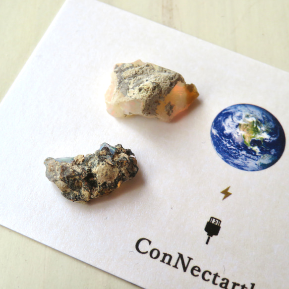【美しい鉱物標本】虹の欠片のようなオパールの原石 12枚目の画像