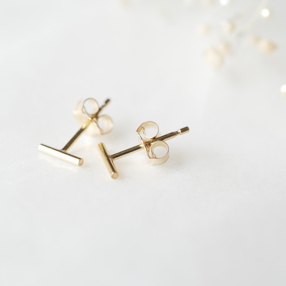 14kgf ショートスティックS ピアス/ イヤリング ピアス