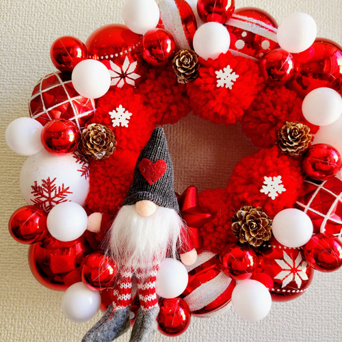 クリスマスリース 楽天市場】リース クリスマスリース 15cm×15cm 小さめ ミニ 玄関