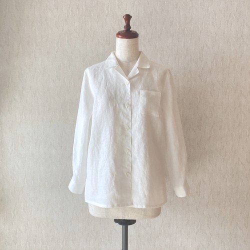 スキッパーカラーシャツ／NON IRON MAX／無地／destyle／Blouse