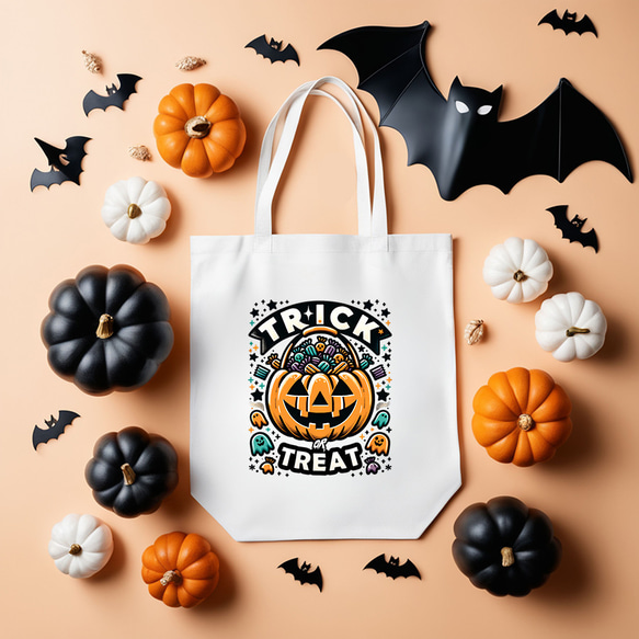 エコバッグ トートバッグ キャンバス Halloween ハロウィン