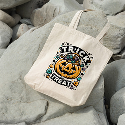 エコバッグ トートバッグ キャンバス Halloween ハロウィン オリジナルデザイン お買い物袋 受注印刷 帆布 12枚目の画像