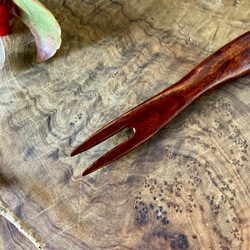 手作り漆ぬり木製フォーク1 / Handmade lacquer-coated Wooden Fork1 2枚目の画像