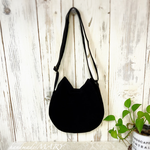 黒猫‍‍さんのショルダーバッグ単品 ショルダーバッグ handmade