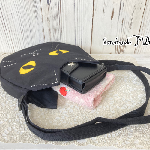 黒猫‍さんのショルダーバッグ単品 ハロウィン コスプレ 小道具