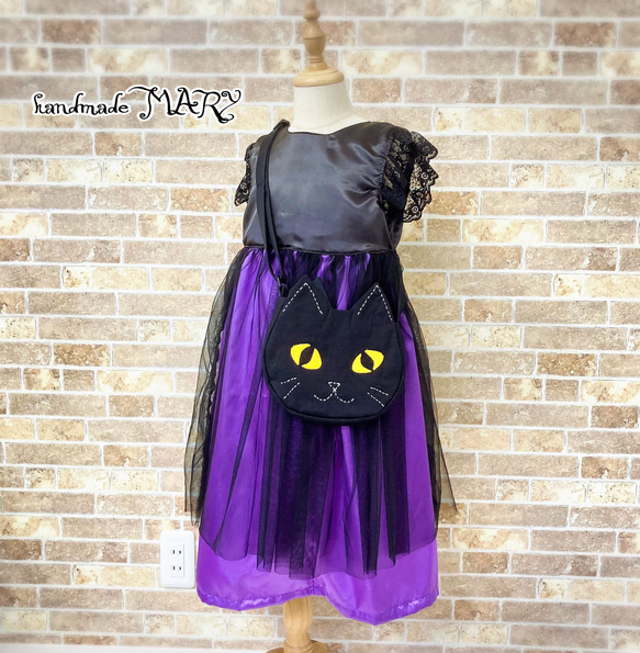 黒猫‍⬛さんのショルダーバッグ単品　ハロウィン　コスプレ　小道具 2枚目の画像