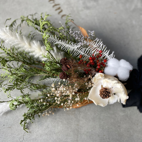 クリスマスリース　スワッグ　ドライフラワー　ハンドメイド クリスマス＊スワッグ＊ドライフラワー スワッグ A-nuts. 通販